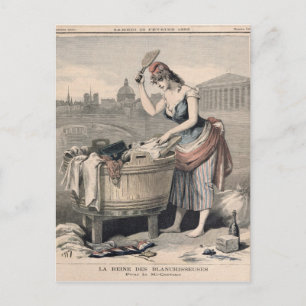 Marianne the Queen of the Washerwomen Briefkaart