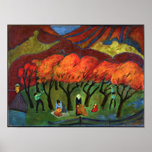 Marianne von Werefkin - Fruit oogst in de bergen Poster