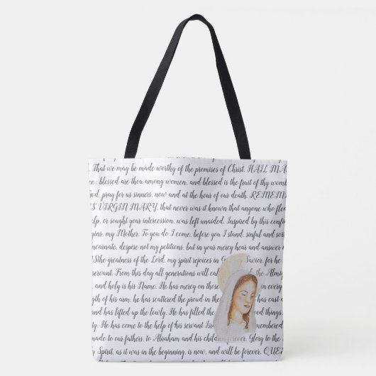 Maria's Gebed - Groot Draagtas (Voorkant)