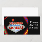 Marié à Las Vegas Carte photo (Devant / Derrière)