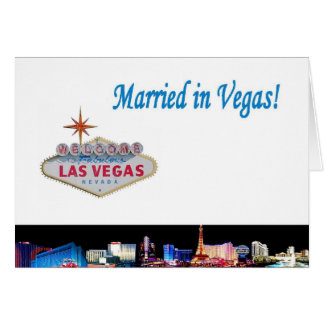 Marié à Vegas ! Arrière - plan blanc de carte
