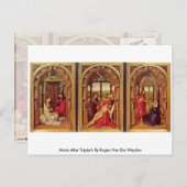 Marie Altar Triptych van Rogier van Der Weyden Briefkaart (Voorkant / Achterkant)