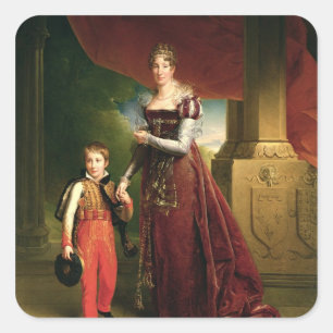 Marie Amelie de Bourbon Vierkante Sticker