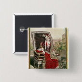 Marie-Anne Mancini Duchess van Bouillon Vierkante Button 5,1 Cm (Voorkant /achterkant)