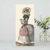 Marie Antionette Black Podle 18th Century Costume (Staand voorkant)