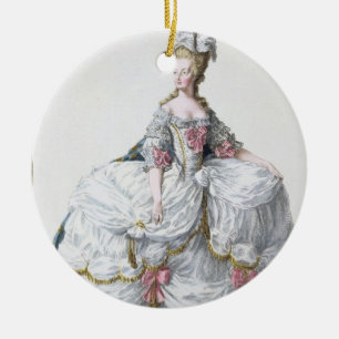 Marie Antoinette (1752-93) van 'Receuil des Estam' Keramisch Ornament