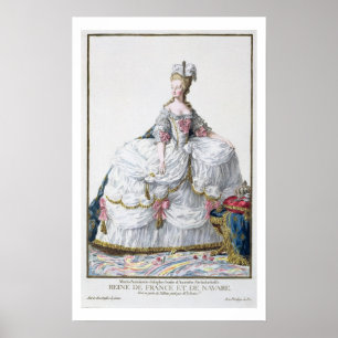 Marie Antoinette (1752-93) van 'Receuil des Estam' Poster