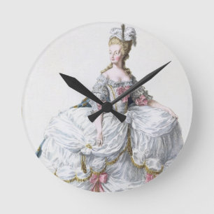 Marie Antoinette (1752-93) van 'Receuil des Estam' Ronde Klok