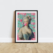 Marie Antoinette Altered Art Modern Poster tendanc