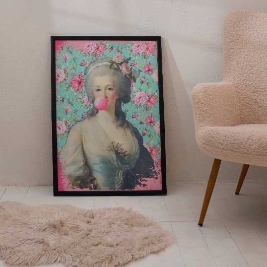 Marie Antoinette Altered Art Modern Poster tendanc
