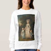 Marie Antoinette avec Enfants Sweatshirt (Devant)