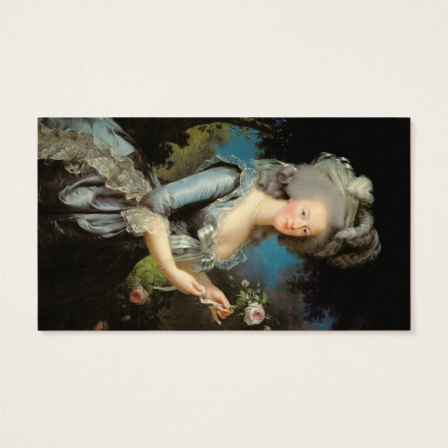 Marie Antoinette avec un Rose, 1783 (Dos)