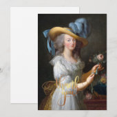 Marie Antoinette avec une rose Merci (Devant / Derrière)
