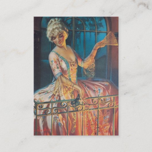 Marie Antoinette Balcony Painting Visitekaartje (Voorkant)