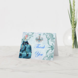 Marie Antoinette Bella Blauw Dankjewel Kaart