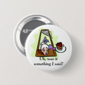 Marie Antoinette bij de Guillotine Ronde Button 5,7 Cm (Voorkant /achterkant)