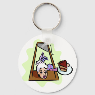 Marie Antoinette bij de Guillotine Sleutelhanger