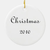 Marie Antoinette & Bluebird Kerstannament Keramisch Ornament (Achterkant)