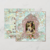 Marie Antoinette Bridal Shower Kaart (Voorkant / Achterkant)