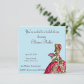 Marie Antoinette Bridal Shower Kaart (Staand voorkant)