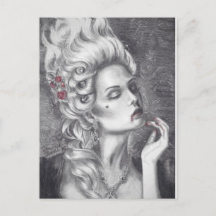 Marie Antoinette Briefkaart Vampire Briefkaart