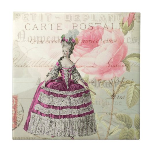 Marie Antoinette Carreaux en céramique (Devant)