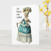 Marie Antoinette carte d'anniversaire...Laissez-le (Fleur jaune)