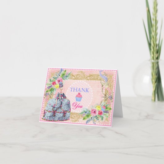 Marie Antoinette ~ Carte de remerciement Qu'ils ma (Devant)
