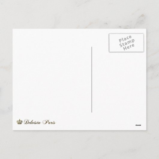 Marie Antoinette Carte postale portrait rose de N (Dos)