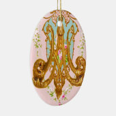 Marie Antoinette Ceramic Monogram Ornament (Rechts)