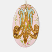 Marie Antoinette Ceramic Monogram Ornament (Links)