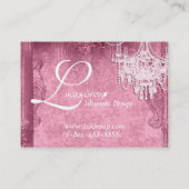 Marie Antoinette Chic Couture Visitekaartjes (Achterkant)