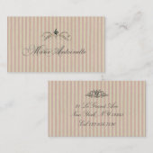 Marie Antoinette Chic ~ Visitekaartje (Voorkant / Achterkant)