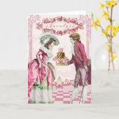 Marie Antoinette Chocolade Kaart (Gele Bloem)