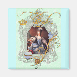 Marie Antoinette Cupcake en Bluebird Magneet
