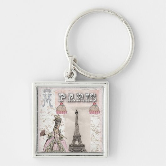 Marie Antoinette Cupcakes Sleutelhanger (Voorkant)