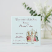 Marie Antoinette Dames Bridal Shower Kaart (Staand voorkant)