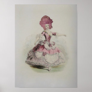Marie Antoinette dansen 12x16 inch- (Grootteopties Poster