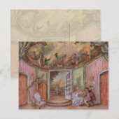 Marie Antoinette Dream Party ~ Briefkaart / Uitnod (Voorkant / Achterkant)