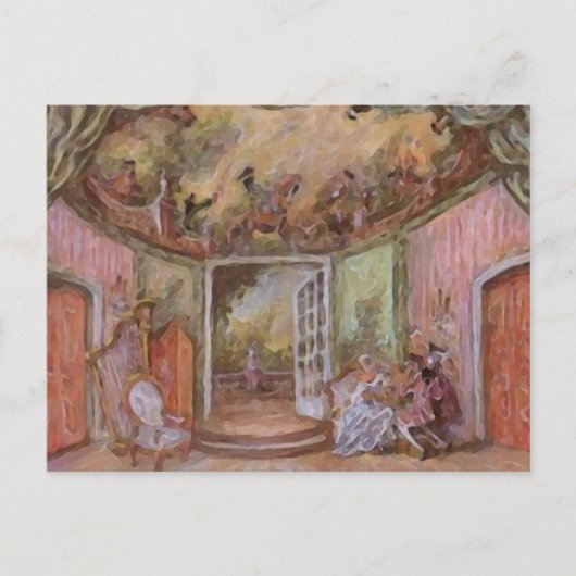 Marie Antoinette Dream Party ~ Briefkaart / Uitnod (Voorkant)