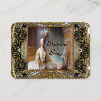 Marie Antoinette Elegant Professional Visitekaartje
