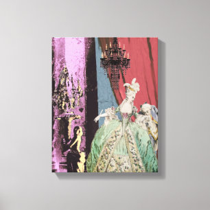 Marie Antoinette Eleganz ~14x11 Ingewikkeld Canvas Afdruk