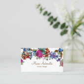 Marie Antoinette en fleurs - carte de visite (Debout devant)