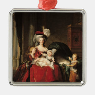 Marie-Antoinette en haar kinderen, 1787 Metalen Ornament