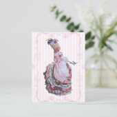 Marie Antoinette En Pink Invitation Cartes Postale (Debout devant)