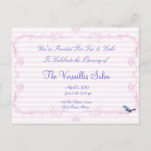 Marie Antoinette En Pink Invitation Cartes Postale (Dos)