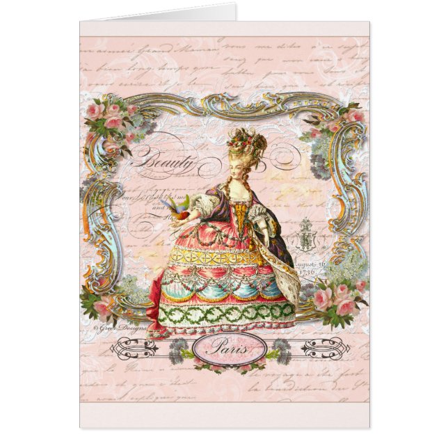 Marie Antoinette en rose (Devant)