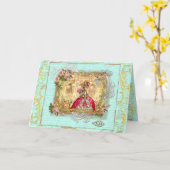 Marie Antoinette fête à la carte Versailles (Fleur jaune)