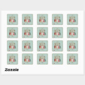 Marie Antoinette Frans Paris Dames Vierkante Sticker (Vel)