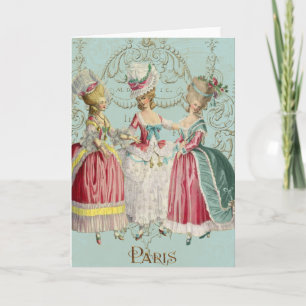 Marie Antoinette-Franse dames in Parijs Kaart